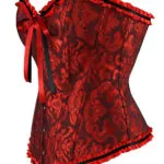 Corset rouge à lacet noir Passion (15)