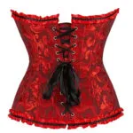 Corset rouge à lacet noir Passion (17)