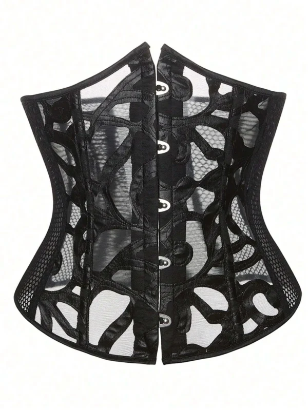 Corset serre taille gothique en résille Aveline (10) Corset serre taille gothique en résille Aveline (10)
