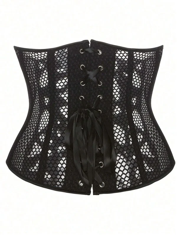 Corset serre taille gothique en résille Aveline (11) Corset serre taille gothique en résille Aveline (11)