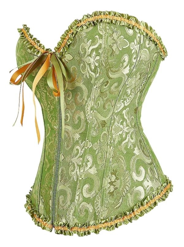 Corset vert à lacet et fermeture éclair Balerina (2) Corset vert à lacet et fermeture éclair Balerina (2)