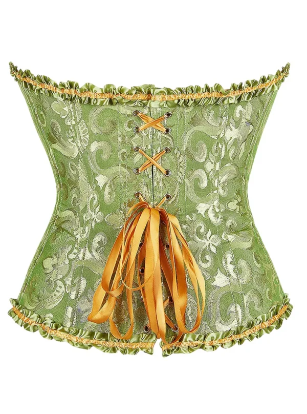 Corset vert à lacet et fermeture éclair Balerina (6) Corset vert à lacet et fermeture éclair Balerina (6)