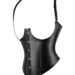 Corset cuir underbust noir Amazone (3) Corset cuir underbust noir Amazone (3)