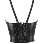 Corset cuir underbust noir Amazone (5) Corset cuir underbust noir Amazone (5)