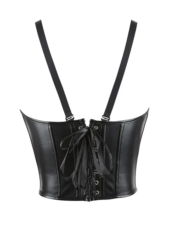 Corset cuir underbust noir Amazone (5)