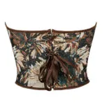 Corset vintage marron floral Calanthe (2) Corset vintage marron floral Calanthe (2)