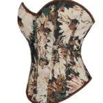 Corset vintage marron floral Calanthe (3) Corset vintage marron floral Calanthe (3)