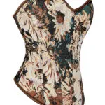 Corset vintage marron floral Calanthe (4) Corset vintage marron floral Calanthe (4)
