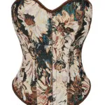 Corset vintage marron floral Calanthe (5) Corset vintage marron floral Calanthe (5)