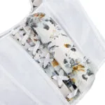 Bustier floral blanc en satin à bretelles Maggie (3) Bustier floral blanc en satin à bretelles Maggie (3)