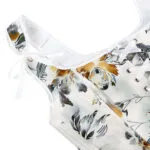 Bustier floral blanc en satin à bretelles Maggie (5) Bustier floral blanc en satin à bretelles Maggie (5)