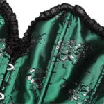 Corset guêpière vert émeraude Bellona (4) Corset guêpière vert émeraude Bellona (4)