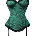 Corset guêpière vert émeraude Bellona (5) Corset guêpière vert émeraude Bellona (5)