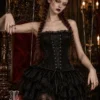 Ensemble corset et jupe noir Gothique Lolita