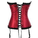Guêpière corset rouge et noir en satin Vénusia (4) Guêpière corset rouge et noir en satin Vénusia (4)