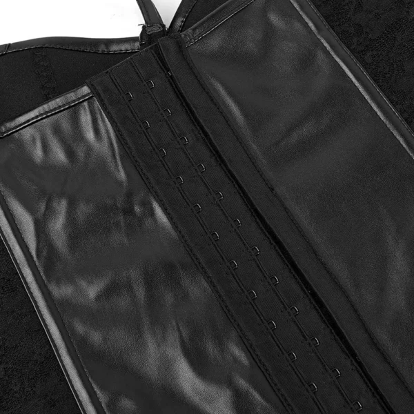 Guêpière cuir et dentelle bustier Blodwen (6) Guêpière cuir et dentelle bustier Blodwen (6)
