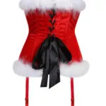 Guêpière Noël rouge corset en velours Christmas Guêpière Noël rouge corset en velours Christmas