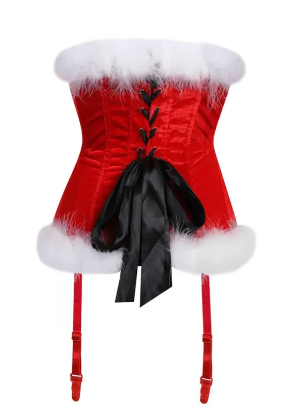 Guêpière Noël rouge corset en velours Christmas Guêpière Noël rouge corset en velours Christmas