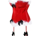 Guêpière Noël rouge corset en velours Christmas Guêpière Noël rouge corset en velours Christmas
