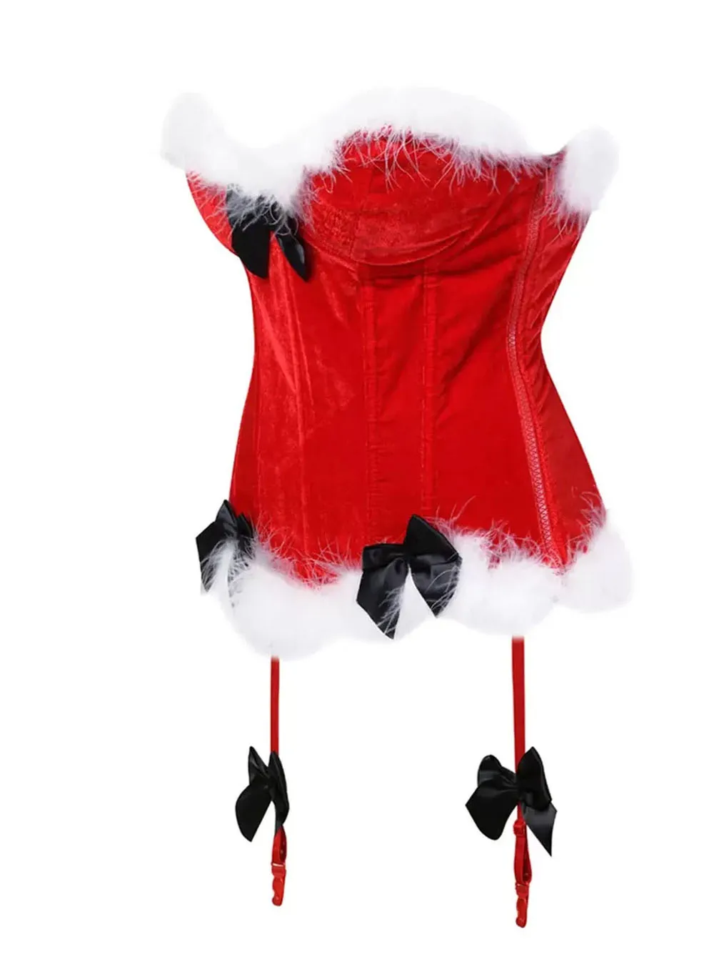 Guêpière Noël rouge corset en velours Christmas Guêpière Noël rouge corset en velours Christmas
