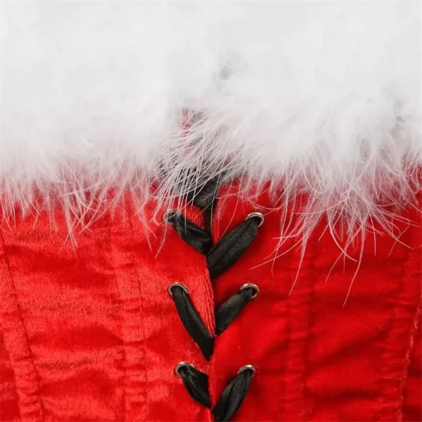 Guêpière Noël rouge corset en velours Christmas Guêpière Noël rouge corset en velours Christmas