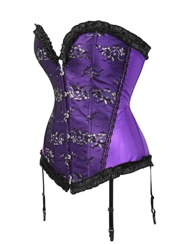 Lingerie guêpière violette corset à jarretelles Marianna (3) Lingerie guêpière violette corset à jarretelles Marianna (3)