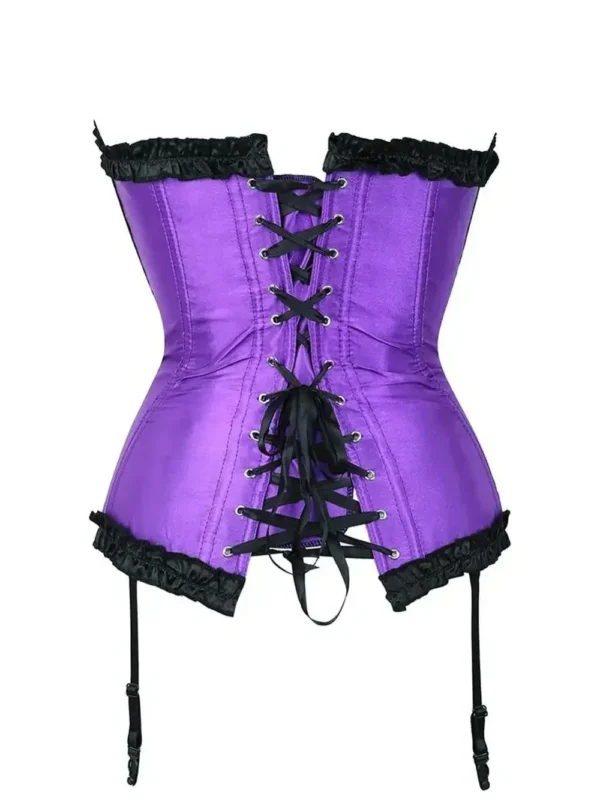 Lingerie guêpière violette corset à jarretelles Marianna (4) Lingerie guêpière violette corset à jarretelles Marianna (4)