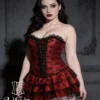 robe corset rouge et noir gothica robe corset rouge et noir gothica