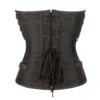 Corset steampunk marron avec rivets, cuir et chaînes Skylar (5) Corset steampunk marron avec rivets, cuir et chaînes Skylar (5)