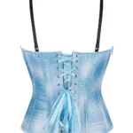 Bustier bleu glacé à bonnets moulés Crystal (4) Bustier bleu glacé à bonnets moulés Crystal