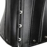 Corset cuir gothique noir avec rivets Storm (zoom) Corset cuir gothique noir avec rivets Storm (zoom)