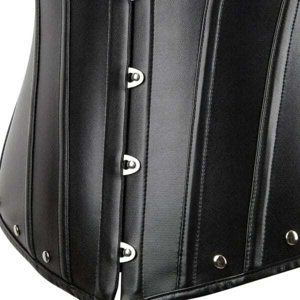 Corset cuir gothique noir avec rivets Storm (zoom) Corset cuir gothique noir avec rivets Storm (zoom)