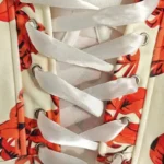 Crop top bustier fleuri blanc et rouge avec laçage dos Capucine (8) Crop top bustier fleuri blanc et rouge avec laçage Capucine