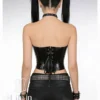 Bustier Latex Noir PVC Selena (arrière) Bustier Latex Noir PVC Selena (arrière)