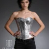 Corset argenté léopard métallisé Callista Corset argenté léopard métallisé Callista
