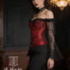 Corset gothique rouge à manches longues en dentelle Drusilla (3) Corset gothique rouge à manches longues en dentelle Drusilla (3)