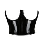 Corset serre-taille effet latex noir Kaya (5) Corset serre-taille effet latex noir Kaya
