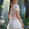 Bustier rose et blanc princesse Light Fairy (dos) Bustier rose et blanc princesse Light Fairy (dos)