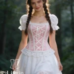Bustier rose et blanc princesse Light Fairy (face) Bustier rose et blanc princesse Light Fairy (face)