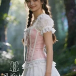 Bustier rose et blanc princesse Light Fairy (profil) Bustier rose et blanc princesse Light Fairy (profil)