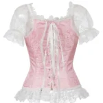 Bustier rose et blanc princesse Light Fairy (vue de dos) Bustier rose et blanc princesse Light Fairy (vue de dos)