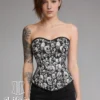 Corset punk gothique à têtes de mort Skull Queen (face) Corset punk gothique à têtes de mort Skull Queen (face)