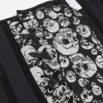 Corset punk gothique à têtes de mort cache sous lacetes Corset punk gothique à têtes de mort cache sous lacetes