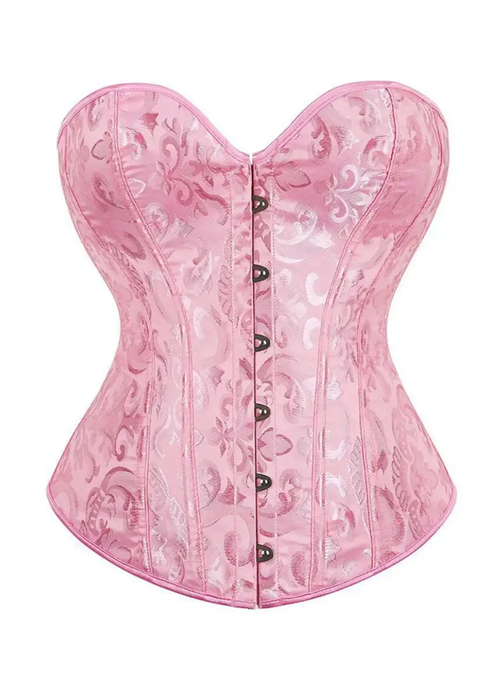 Corset rose grande taille bustier Béa (5) Corset rose grande taille bustier Béa (5)