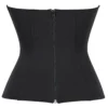 Corset noir minimaliste zippé (4) Corset noir minimaliste zippé