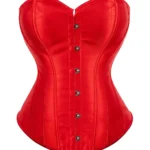 Corset rouge en satin