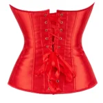 Corset rouge en satin