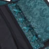 Corset chic bleu pétrole à décolleté cœur (5) Corset chic bleu pétrole à décolleté cœur