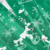 Corset de Noël vert sapin à motifs cloches (2) Corset de Noël vert sapin à motifs cloches