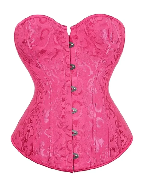 Corset de soirée rose fuchsia
